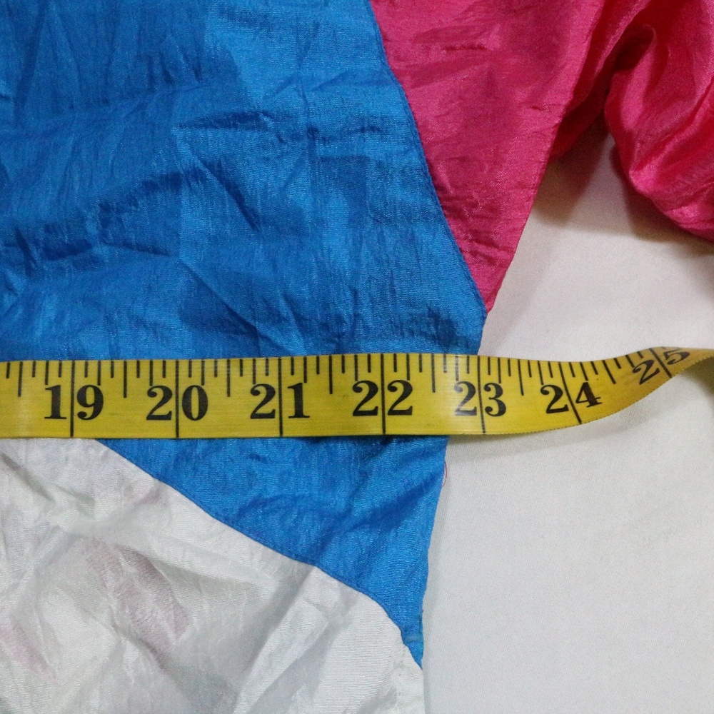VTG BOCCO Multicolor Colorblock Windbreaker Jacket Sz Large - Picture 8 of 8